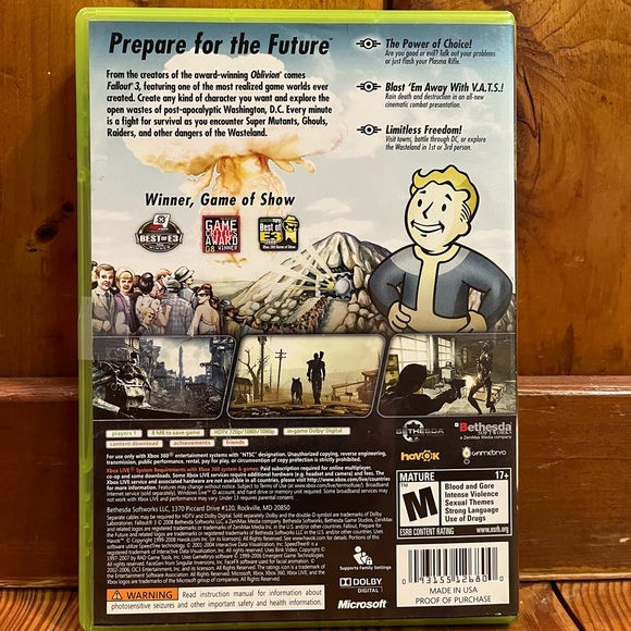 Fallout 3: Game of The Year Edition (Xbox 360/Xbox live) with Manual tested - Picture 2 of 4